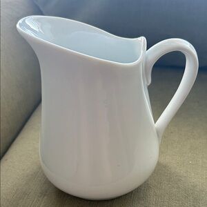 White Ironstone Pitcher